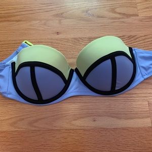 2 VS strapless bathing suits